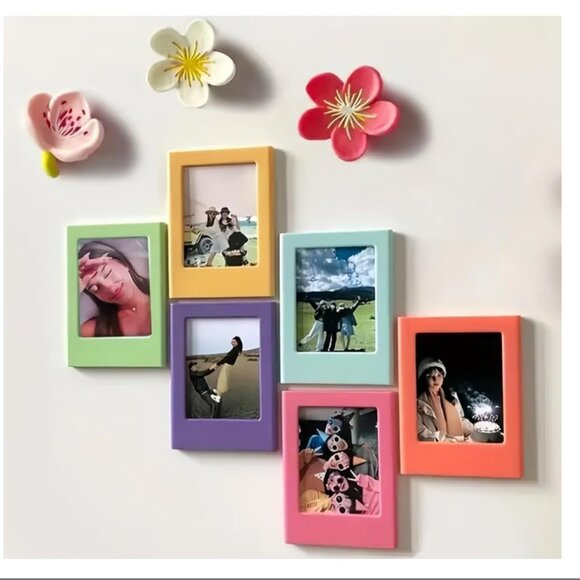Other - 6 Pack Colorful Magnetic Picture Frames - 2x3